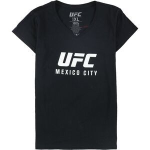 UFC Womens Mexico City 21 De Sep Graphic T-Shirt, Black, NWT